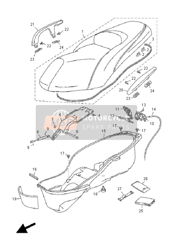 1B9F476V0000, Protector,2, Yamaha, 1